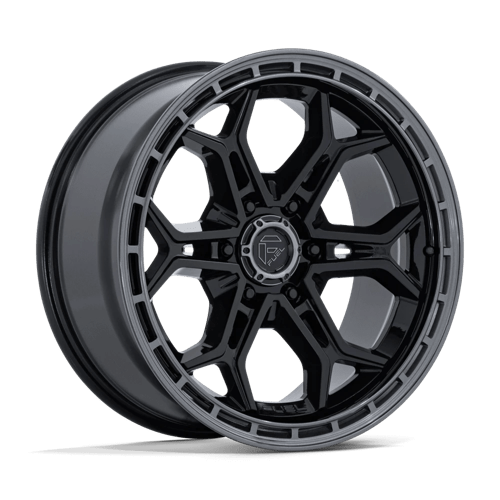 Fuel Offroad FC896 HEATHEN Gloss Black Gloss Gunmetal Lip 20x9 +1 6x139.7mm 106.1mm - Wheelwiz