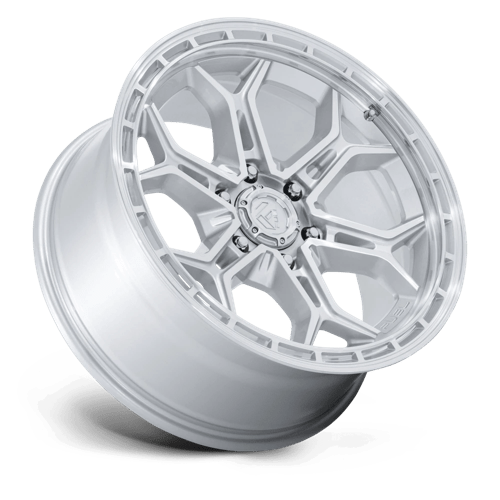 Fuel Offroad FC896 HEATHEN Gloss Silver W/ Machined Face 20x9 +1 6x139.7mm 106.1mm - Wheelwiz