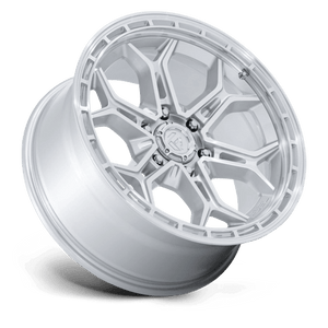 Fuel Offroad FC896 HEATHEN Gloss Silver W/ Machined Face 20x9 +20 6x139.7mm 106.1mm