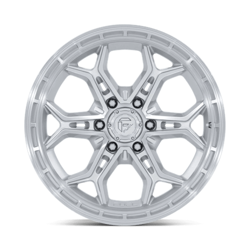 Fuel Offroad FC896 HEATHEN Gloss Silver W/ Machined Face 20x9 +1 6x139.7mm 106.1mm - Wheelwiz