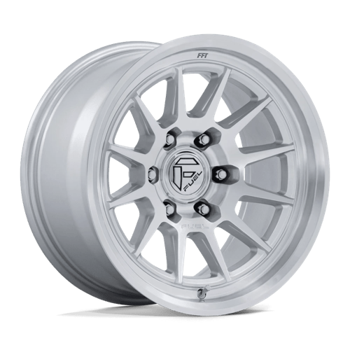 Fuel Offroad FC902 SPUR Gloss Silver W/ Machined Face 17x8.5 +25 6x114.3mm 66.1mm