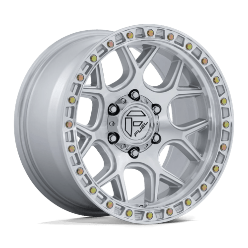 Fuel Offroad FC908 PUMA Gloss Silver W/ Machined Face 17x9 -12 5x127mm 71.5mm