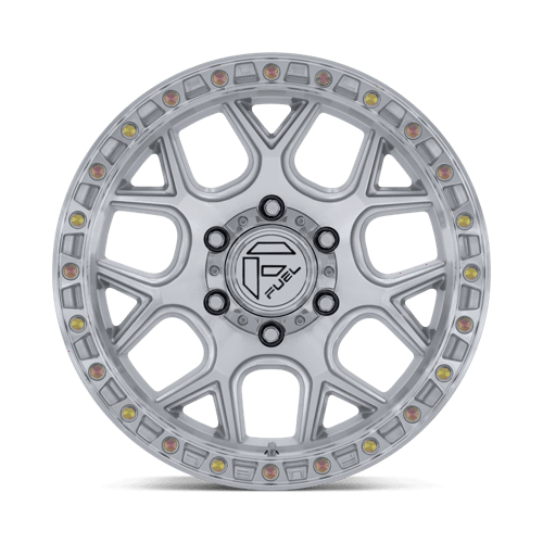 Fuel Offroad FC908 PUMA Gloss Silver W/ Machined Face 17x9 -12 5x127mm 71.5mm - Wheelwiz