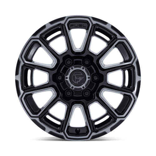 Fuel Offroad FC910 FOXHOUND Gloss Black Dark Tinted Clear 17x9 +1 6x139.7mm 106.1mm - Wheelwiz