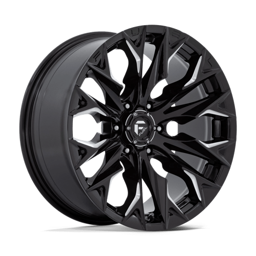 Fuel Offroad D803 FLAME Gloss Black Milled 20x9 +1 6x139.7mm 106.1mm - Wheelwiz