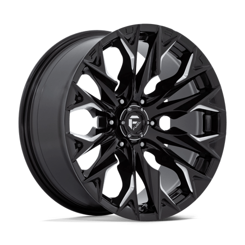 Fuel Offroad D803 FLAME Gloss Black Milled 20x9 +1 6x135mm 87.1mm - Wheelwiz