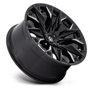 Fuel Offroad D803 FLAME Gloss Black Milled 20x9 +1 6x139.7mm 106.1mm - Wheelwiz