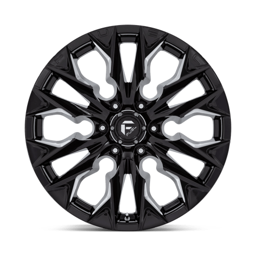 Fuel Offroad D803 FLAME Gloss Black Milled 20x9 +1 6x135mm 87.1mm - Wheelwiz