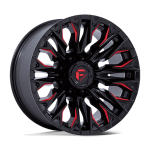 Fuel Offroad D823 FLAME Gloss Black Mill W/ Candy Red 20x9 +20 8x165.1mm 125.1mm