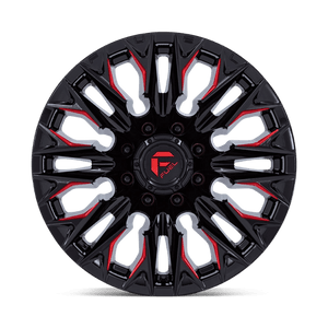 Fuel Offroad D823 FLAME Gloss Black Mill W/ Candy Red 20x9 +1 8x180mm 124.2mm