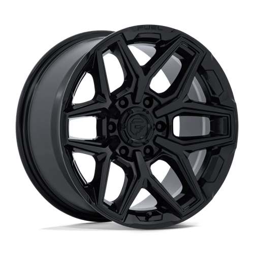 Fuel Offroad FLUX Gloss Black 17x9 +1 6x139.7mm 106.1mm - Wheelwiz