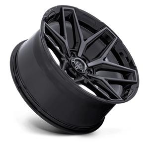 Fuel Offroad FLUX Gloss Black Brush Fc Gray Dddt 22x12 -44 6x135mm 87.1mm - Wheelwiz