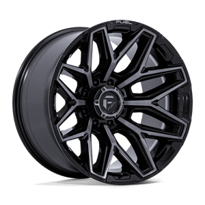 Fuel Offroad FLUX Gloss Black Brush Fc Gray Dddt 22x12 -44 8x165.1mm 125.1mm - Wheelwiz