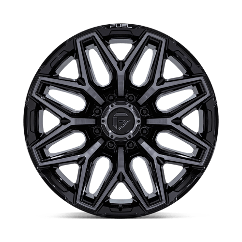 Fuel Offroad FLUX Gloss Black Brush Fc Gray Dddt 22x10 -18 8x165.1mm 125.1mm