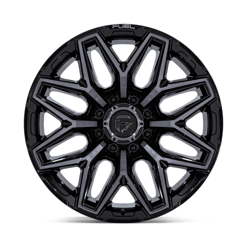 Fuel Offroad FLUX Gloss Black Brush Fc Gray Dddt 20x10 -18 8x165.1mm 125.1mm - Wheelwiz