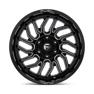 Fuel Offroad D807 HURRICANE Gloss Black Milled 20x10 -18 6x139.7mm 106.1mm - Wheelwiz