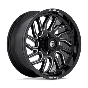 Fuel Offroad D807 HURRICANE Gloss Black Milled 20x9 +1 6x139.7mm 106.1mm - Wheelwiz