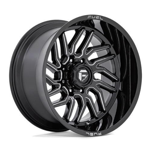 Fuel Offroad D807 HURRICANE Gloss Black Milled 24x12 -44 5x139.7mm 78.1mm - WheelWiz