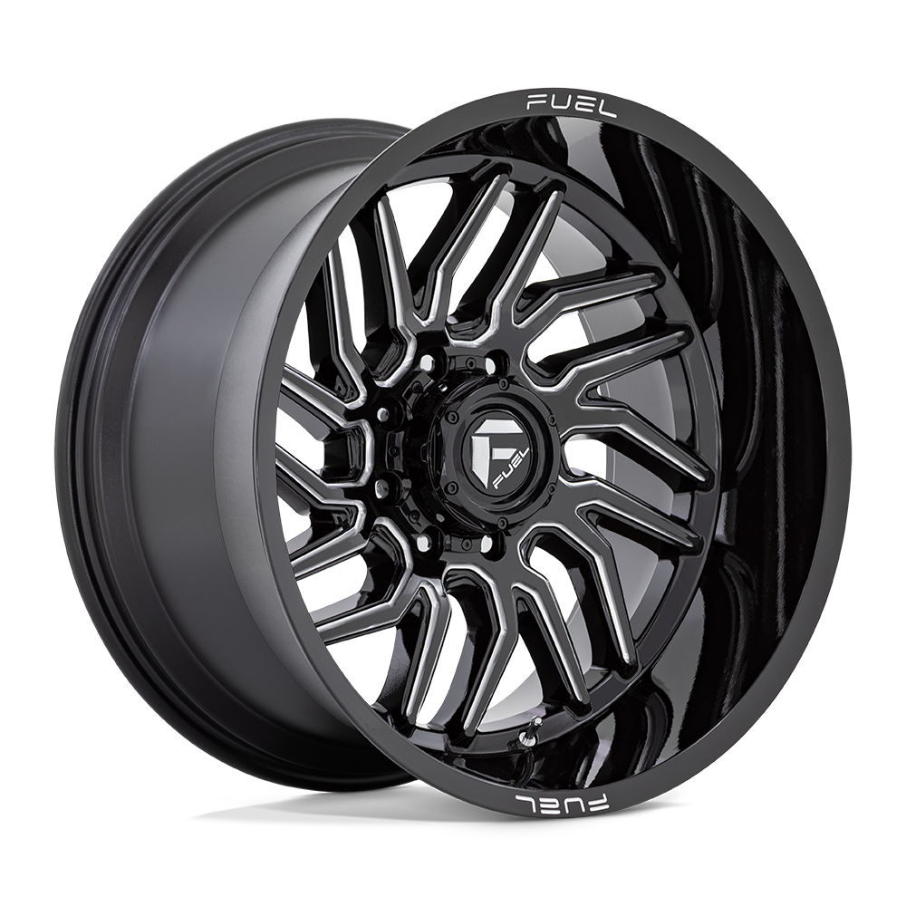 Fuel Offroad D807 HURRICANE Gloss Black Milled 24x12 -44 5x139.7mm 78.1mm - WheelWiz