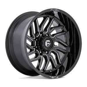 Fuel Offroad D807 HURRICANE Gloss Black Milled 24x12 -44 6x139.7mm 106.1mm - Wheelwiz