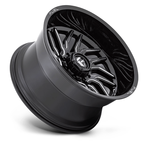 Fuel Offroad D807 HURRICANE Gloss Black Milled 20x9 +1 8x165.1mm 125.2mm - Wheelwiz