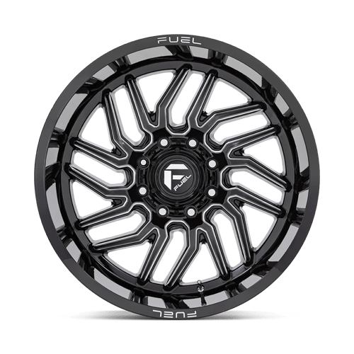 Fuel Offroad D807 HURRICANE Gloss Black Milled 20x9 +20 5x127mm 71.5mm - Wheelwiz