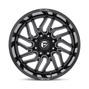 Fuel Offroad D807 HURRICANE Gloss Black Milled 20x9 +20 5x127mm 71.5mm - Wheelwiz