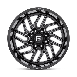 Fuel Offroad D807 HURRICANE Gloss Black Milled 20x10 -18 8x170mm 125.1mm - Wheelwiz