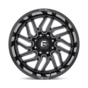 Fuel Offroad D807 HURRICANE Gloss Black Milled 22x12 -44 6x135mm 87.1mm