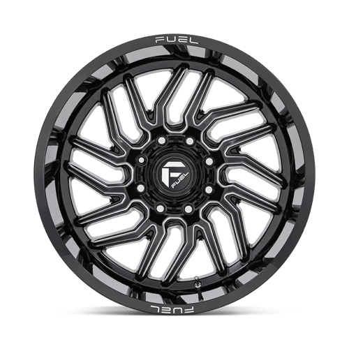 Fuel Offroad D807 HURRICANE Gloss Black Milled 24x12 -44 5x139.7mm 78.1mm - WheelWiz