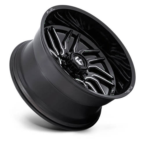 Fuel Offroad D807 HURRICANE Gloss Black Milled 24x12 -44 8x165.1mm 125.1mm - Wheelwiz
