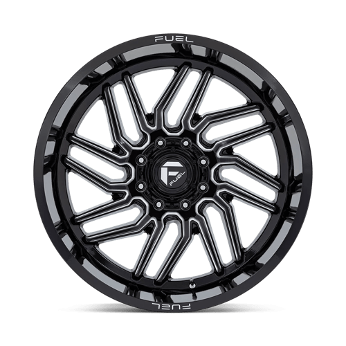 Fuel Offroad D807 HURRICANE Gloss Black Milled 24x12 -44 8x165.1mm 125.1mm - Wheelwiz