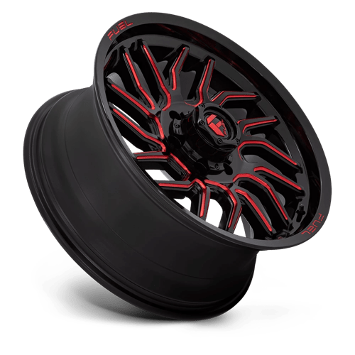 Fuel Offroad D808 HURRICANE Gloss Black Milled Red Tint 20x9 +20 6x135mm 87.1mm - Wheelwiz