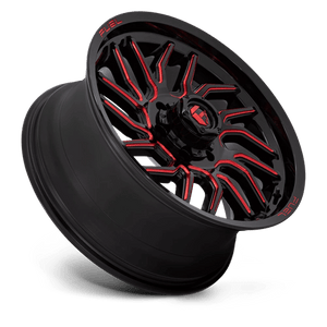 Fuel Offroad D808 HURRICANE Gloss Black Milled Red Tint 20x9 +20 6x135mm 87.1mm - Wheelwiz