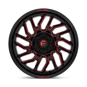 Fuel Offroad D808 HURRICANE Gloss Black Milled Red Tint 20x9 +1 6x135mm 87.1mm - Wheelwiz