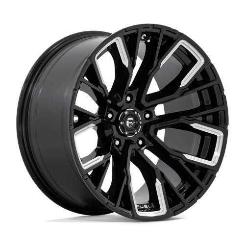 Fuel Offroad D849 REBAR Gloss Black Milled 20x10 -18 5x127mm 71.5mm - Wheelwiz