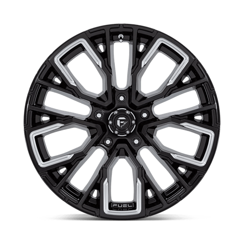 Fuel Offroad D849 REBAR Gloss Black Milled 20x10 -18 5x127mm 71.5mm - Wheelwiz