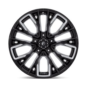 Fuel Offroad D849 REBAR Gloss Black Milled 20x10 -18 5x127mm 71.5mm - Wheelwiz