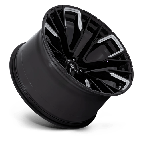 Fuel Offroad D849 REBAR Gloss Black Milled 22x12 -44 5x139.7mm 78.1mm - Wheelwiz