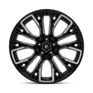 Fuel Offroad D849 REBAR Gloss Black Milled 22x12 -44 5x139.7mm 78.1mm - Wheelwiz