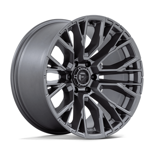 Fuel Offroad D848 REBAR Matte Gunmetal 17x9 +1 6x114.3mm 66.1mm - Wheelwiz