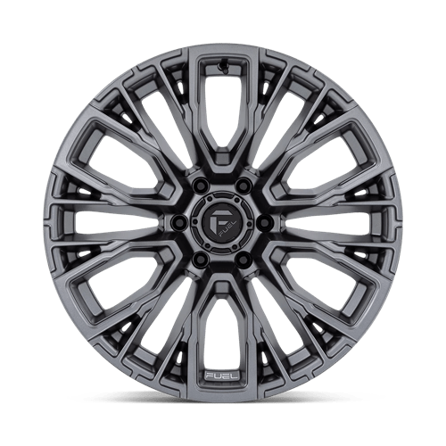 Fuel Offroad D848 REBAR Matte Gunmetal 17x9 +1 6x135mm 87.1mm - Wheelwiz