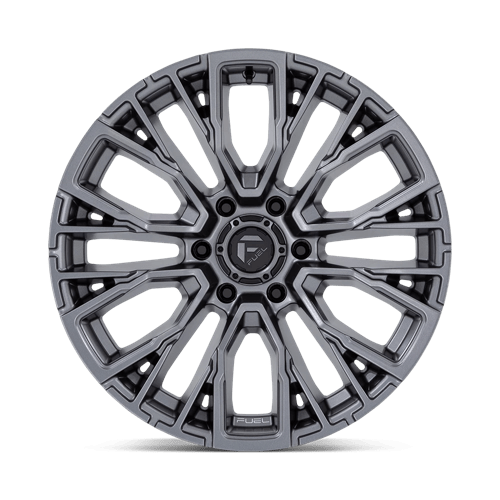 Fuel Offroad D848 REBAR Matte Gunmetal 20x9 +1 6x135mm 87.1mm - Wheelwiz