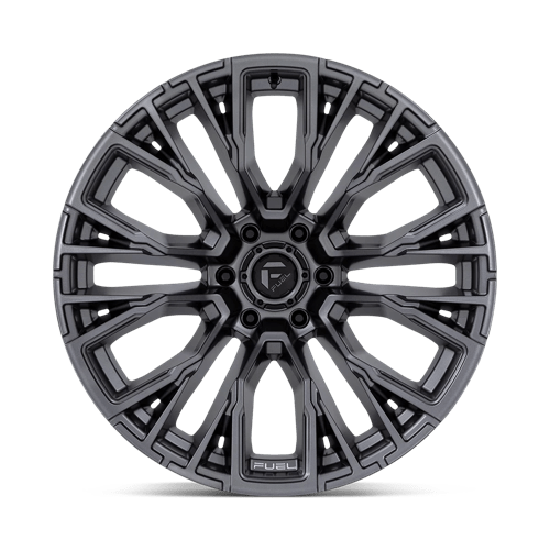 Fuel Offroad D848 REBAR Matte Gunmetal 22x12 -44 6x139.7mm 106.1mm - Wheelwiz