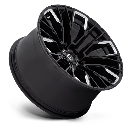 Fuel Offroad D849 REBAR Gloss Black Milled 20x10 -18 6x139.7mm 106.1mm - Wheelwiz
