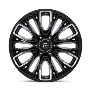 Fuel Offroad D849 REBAR Gloss Black Milled 17x9 +1 6x114.3mm 66.1mm - Wheelwiz