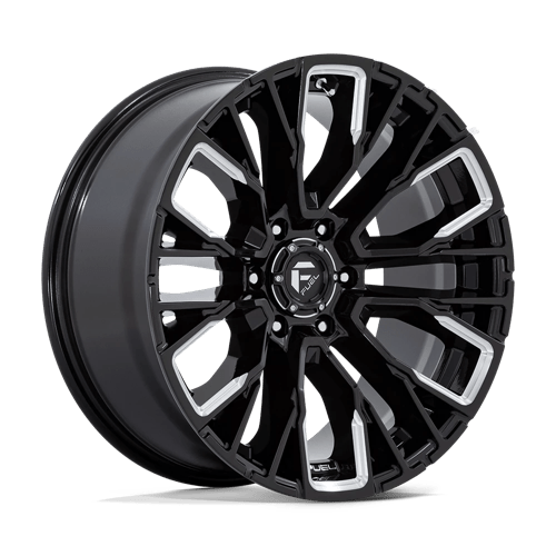 Fuel Offroad D849 REBAR Gloss Black Milled 20x9 +1 6x139.7mm 106.1mm