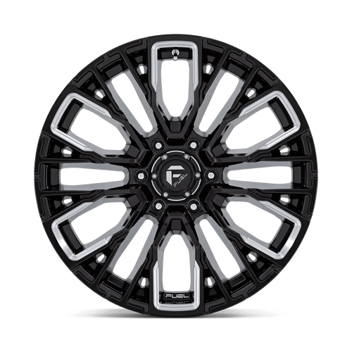 Fuel Offroad D849 REBAR Gloss Black Milled 20x9 +1 6x135mm 87.1mm - Wheelwiz