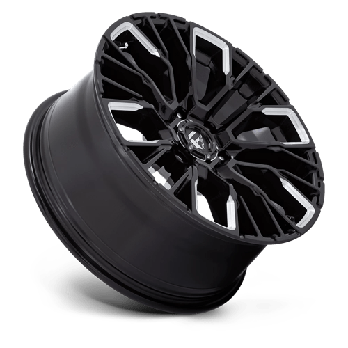 Fuel Offroad D849 REBAR Gloss Black Milled 20x9 +20 6x139.7mm 106.1mm - Wheelwiz