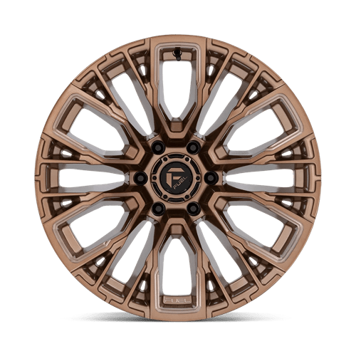 Fuel Offroad D850 REBAR Platinum Bronze Milled 17x9 -12 6x139.7mm 106.1mm - Wheelwiz